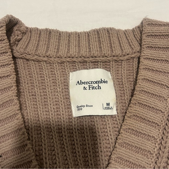 Abercrombie & Fitch Brown Cardigan Sweater - Picture 9 of 10